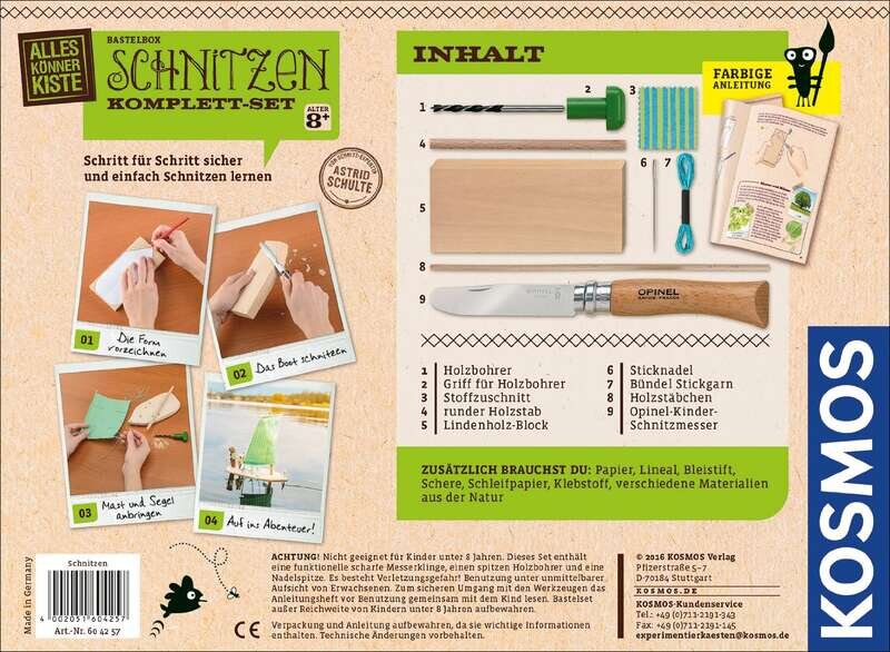 Bastel-Set  Schnitzen Komplett-Set